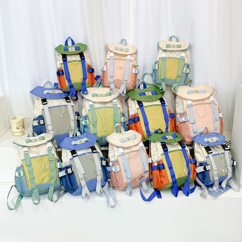 Mochila coreana de moda para niños y niñas, estilo occidental, mochila escolar de escuela primaria de gran capacidad, mochila para niños con cordón de moda nueva