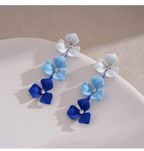 XP17 fairy sweet butterfly earrings, high-end lady style long pearl tassels, slimming earings