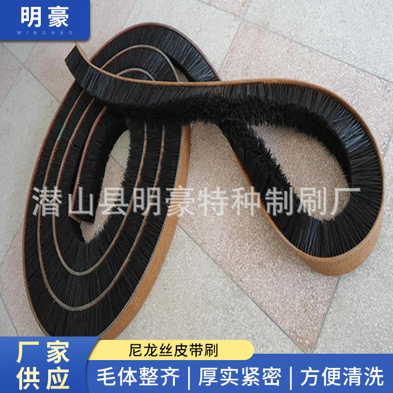 厂家供应 皮带刷  尼龙丝皮带刷 输送带毛刷 机械皮带刷 量大批发