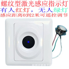 LED红绿双色有人无人指示灯公厕卫生间试衣间车位占位感应开关