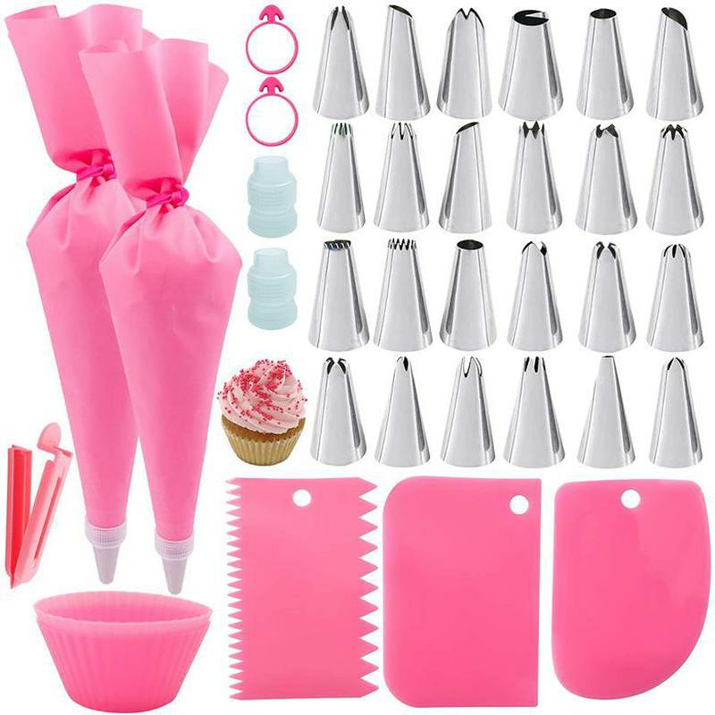 Factory supply 20 21 32 33 36 39 PCS set cake decoration decorating tips decorating bag cream spatula