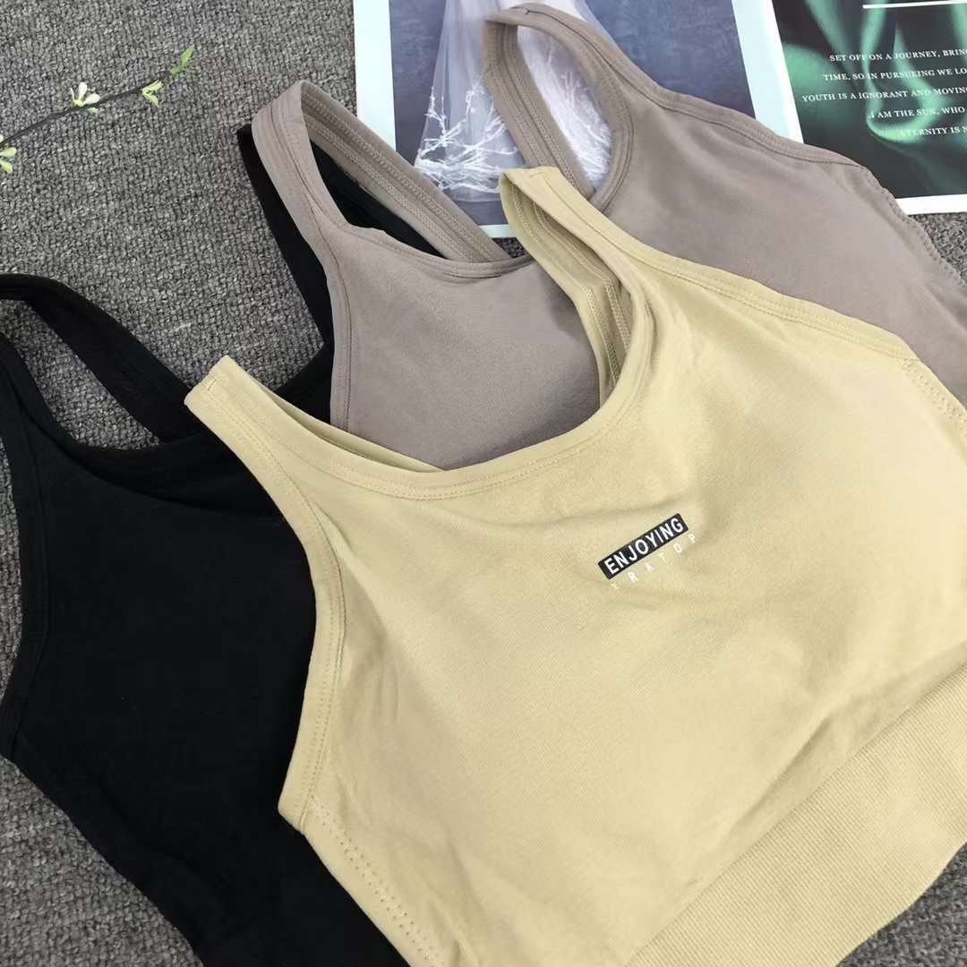 Nuevo chaleco sin costuras de alta elasticidad de alta calidad de dama sin anillo de acero bra de yoga ropa interior deportiva mujer al por mayor