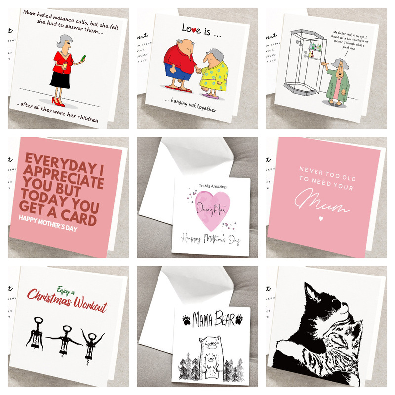 Cross-Border Mother's Day Gift Greeting Card, Happy Mother's Day Greeting Card/Cute Mother's Day Greeting Card/Envelope Included