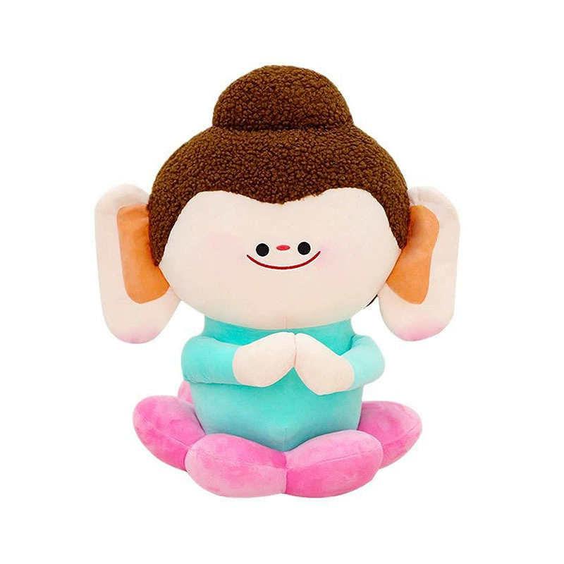 Cultural and creative plush doll Buddha little companion lotus dolls small Buddha dolls tie hands small Buddha Yungang Grottoes emotions stable