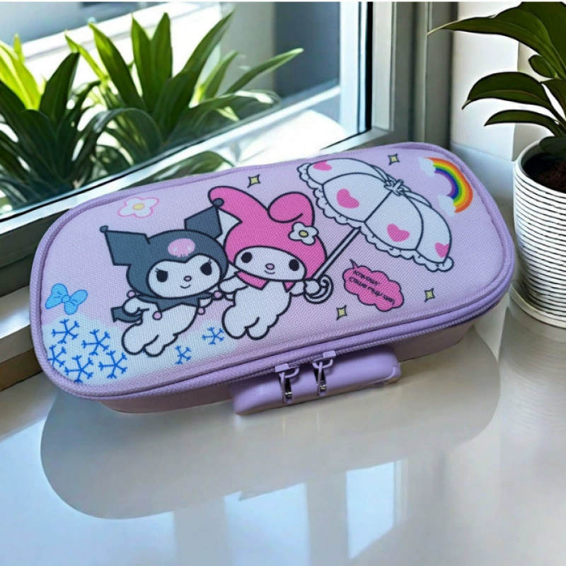 High quality waterproof capacious safe pencil case, lock for students, anti-theft