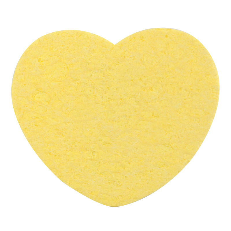 Venta caliente transfronteriza de pulpa de madera de algodón cara lavado soplo de compresión desechable lavado de cara soplo redondo en forma de corazón Toner limpieza lavado de cara artefacto