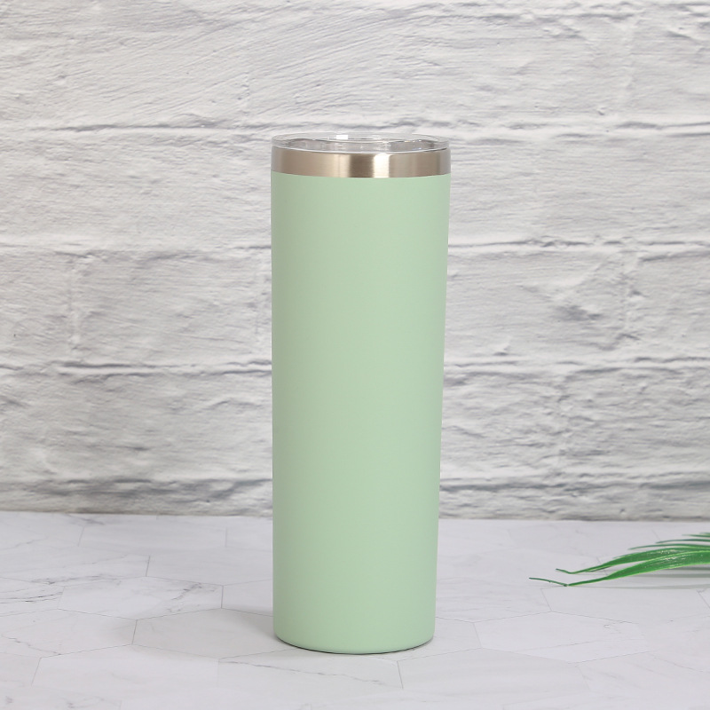 Vaso térmico de acero inoxidable 20oz, recto y de doble capa.