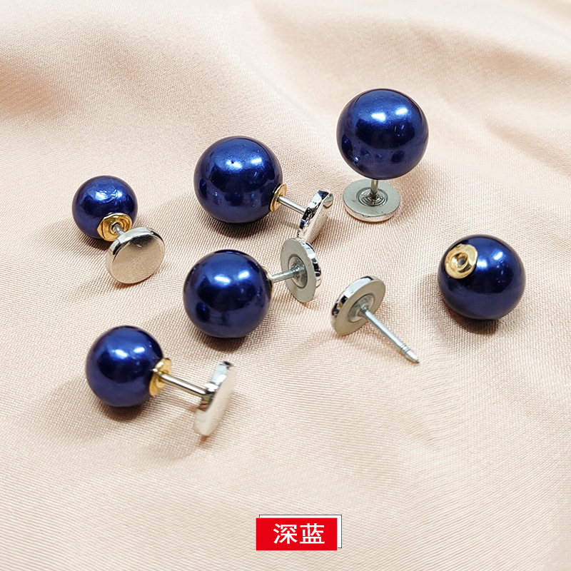 珍珠衬衫扣平底免钉可拆卸毛衣衬衫开衫装饰暗扣隐形免缝胸针扣针|undefined