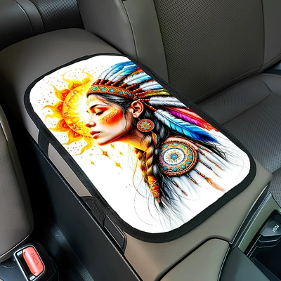 with fun patterns, sponge car: Armrest box pad - zkfs089