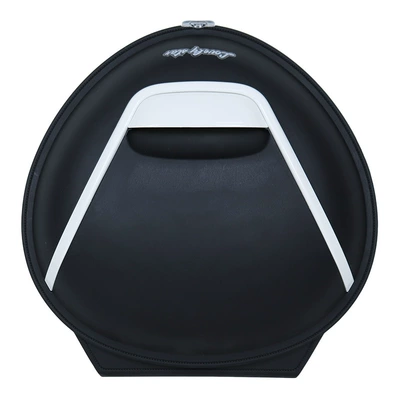 Electric Vehicle Backpack Box Trunk Bicycle Round Rear Trunk Battery Vehicle Storage Box Motorcycle Beetle (Motorcycle Safety Supplies) - white