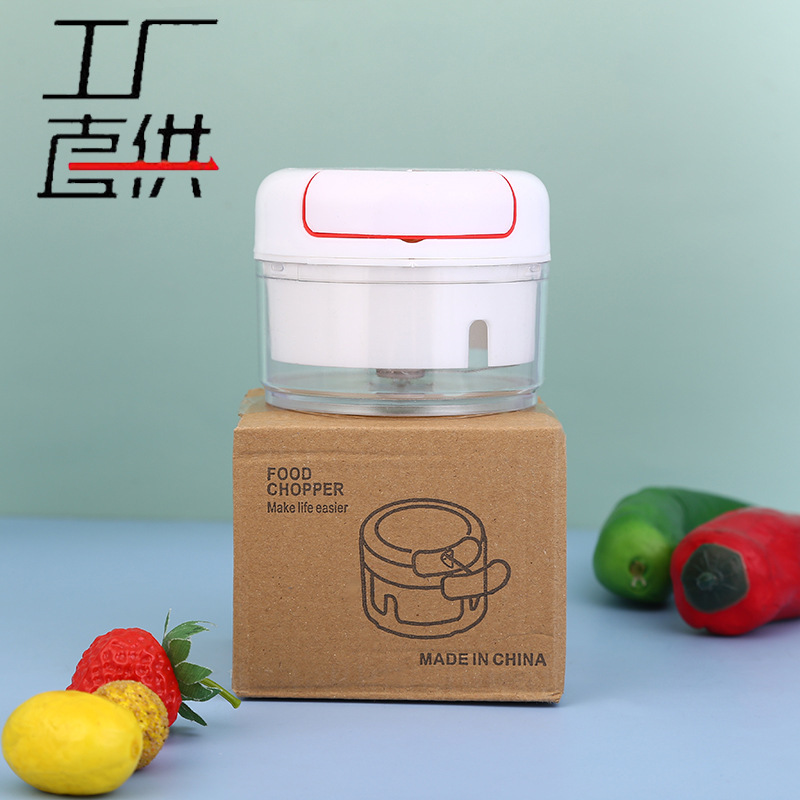 廠家直銷 廚房迷你搗蒜泥神器 手動拉蒜器家用蒜泥切菜器壓蒜器