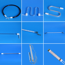 碳纖維加熱管紅外線烤漆房燒烤爐發熱管烘干機加熱棒石英管電熱管