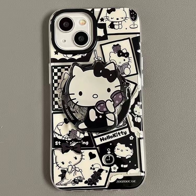Kt Cat Is Suitable for Samsung S23Fe Mobile Phone Case S25Ultra/S24Plus/S21 Magnetic Suction 3 Apple 16Promax