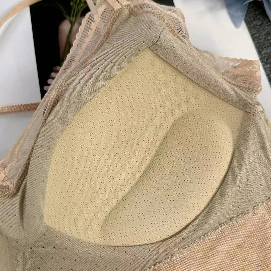 Nueva taza fija sin costuras hermosa espalda sin anillo de acero ropa interior chaleco chaleco cómodo ropa interior damas base sostén al por mayor