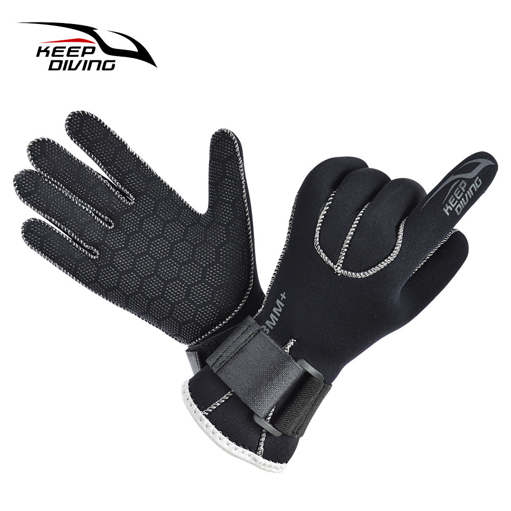 3mm Diving Gloves Non-Slip Wear-Resistant Snorkeling Cold-Proof Gloves Deep Diving Lung Water Rescue Equipment Dg-203
