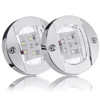 Трансграничный экспорт 6LED круглый боковой свет грузовика 12 В круглый прицеп сигнальный свет круизной лодки 24 В боковой свет грузовика