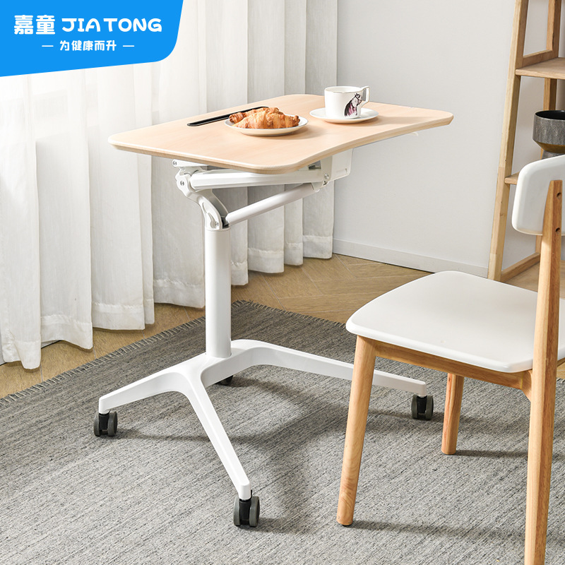 Removable Laptop Desk Standing Office Study Desk Sofa Bed Side Simple Pneumatic Lifting Table Removable Laptop Desk Standing Office Study Desk Sofa Bed Side Simple Pneumatic Lifting Table