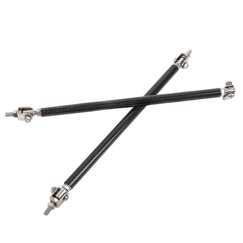 Car body kit, including front bumper skid plate, aluminum pull rod with holes and screws, adjustable length pull rod