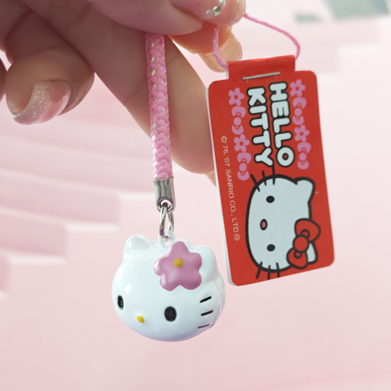 正版凯蒂猫卡通铃铛可爱手机包包挂件|undefined