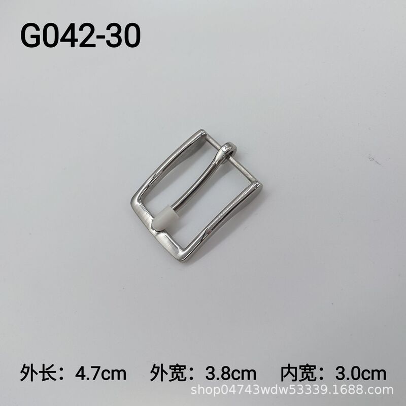 新しいハイエンドカジュアル 304 ステンレス鋼低刺激性ピンバックルベルトバックルベルトアクセサリー 3.0 センチメートル日本語ベルトバックル|undefined