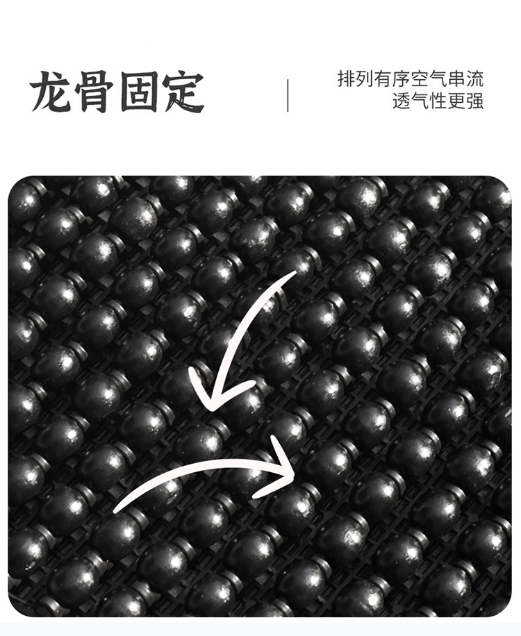 Summer Wooden Bead Electric Vehicle Seat Cushion, Breathable Seat Pad, Non-Slip, Sun Protection, Universal Electric Bike Seat Cover, Summer Cooling Pad