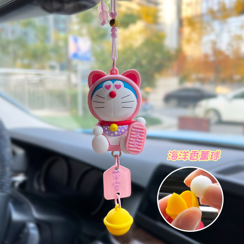 正版哆啦A梦创意发光钥匙扣机器猫公仔挂件动漫周边卡通书包挂饰|undefined