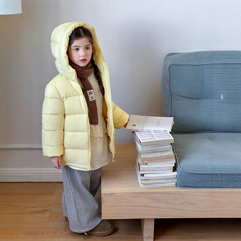 儿童羽绒服轻薄款韩版糖果色2025秋冬新款男女童中大童加厚外套潮|undefined