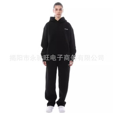 运动休闲印花连帽欧美跨境电商春秋冬新款卫衣套装时尚卫衣两件套