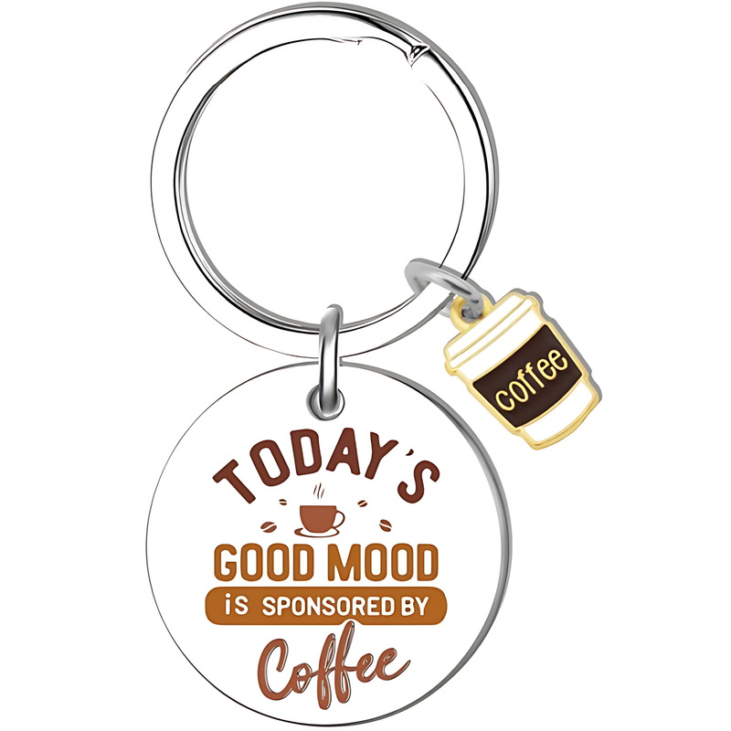 Amazon's Hottest Stainless Steel Keychain Coffee Lovers Interesting Gift Women's Men's Coffee Keychain Amazon's Hottest Stainless Steel Keychain Coffee Lovers Interesting Gift Women's Men's Coffee Keychain