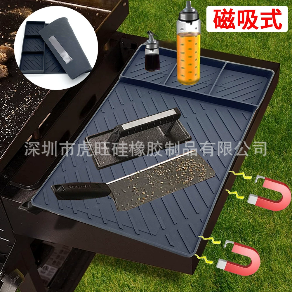 Силиконовый коврик для боковой стойки для барбекю Открытый противень защитный коврик черный камень барбекю сушильный коврик силиконовый коврик для инструмента для духовки