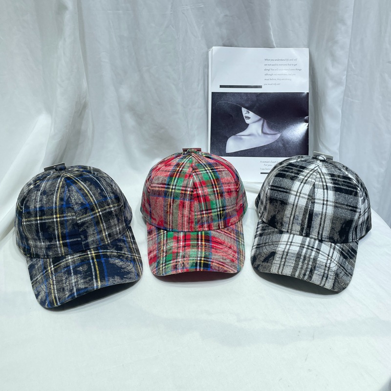 Japanese fashionable colored demi-season retro baseball cap, universal sun hat