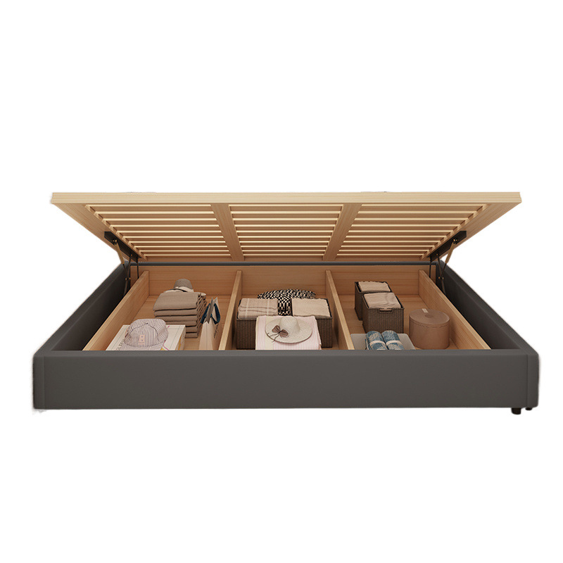 Madera maciza tatami encriptado esqueleto cama de piso dormitorio residencial piso sin cabecera marco de cama