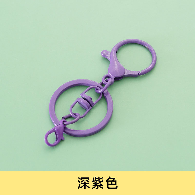 カラー塗装8字回転キーホルダー303ロブスターキーチェーン金属diyアクセサリーアクセサリー部品|undefined