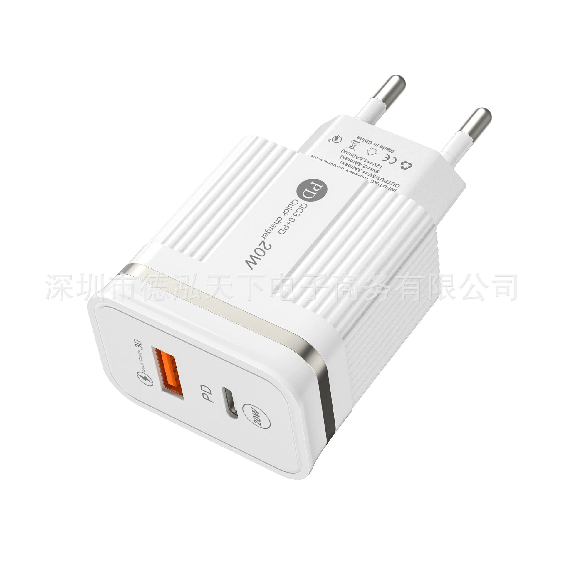 Аксессуар питания Phnom Penh с 1 USB и 1 PD 20 Вт быстрая зарядка qc3.0 адаптер питания 5 В 2 А европейская и американская головка зарядки