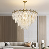 American style Simplicity Iron art a living room a chandelier villa hotel Light extravagance Glass Master bedroom lamps and lanterns Postmodern Restaurant lights