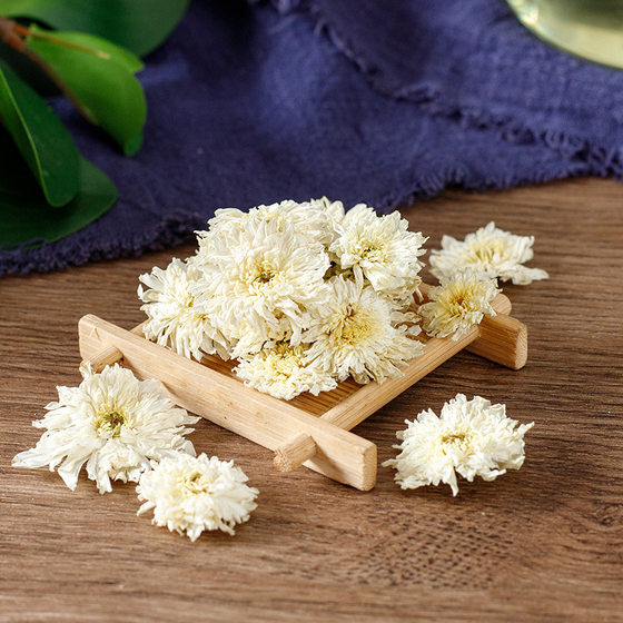 Genuine goods white chrysanthemum tea 500g Huangshan tribute chrysanthemum tea bulk sold separately Tongxiang Hangzhou white chrysanthemum tea fetal chrysanthemum King chrysanthemum tea