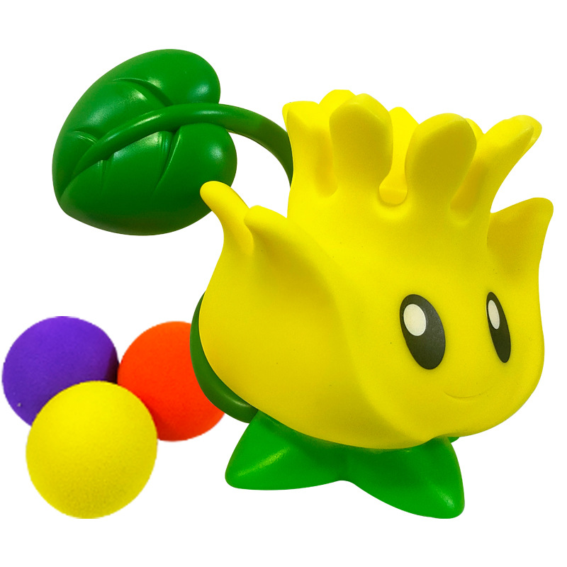 Plants vs. Zombies mecánicos genuinos a granel Gatling Pea Shooter catapulta vinilo juguete malvado dragón pequeño fantasma