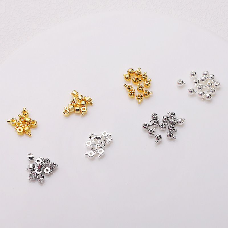 Narrow Positioning Buckle 14K Gold-Filled 18K Color-Preserving Snap Buckle DIY Bracelet Necklace Finishing Clip Buckle Thin Buckle Accessories