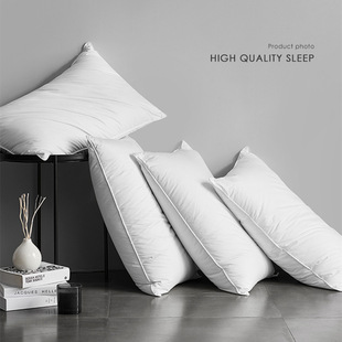 Hotel Non-Collapsing Pillow - Neck-Protecting High-Elastic Feather Velvet Pillow Core, Wholesale for Hotels and Guesthouses, Foreign Trade Cross-Border Purchase
