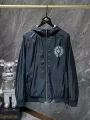 Autumn and winter new Chrome Hearts g Luo cross dark pattern horseshoe print double-sided hooded jacket jacket