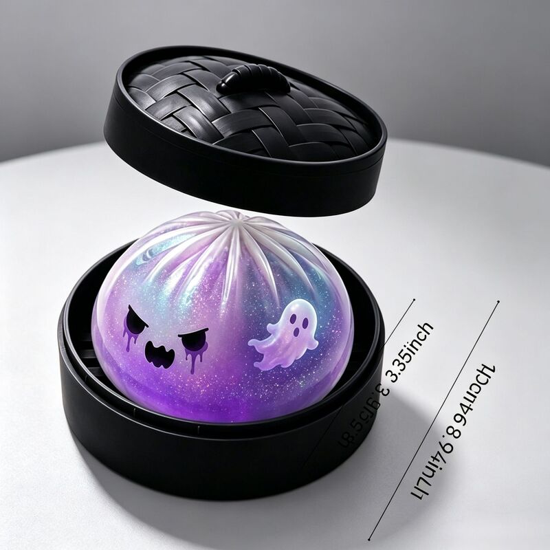 Cross-border Amazon bestseller Halloween simulation bun stress-relief toy 8.5CM stress-relief pack Cross-border Amazon bestseller Halloween simulation bun stress-relief toy 8.5CM stress-relief pack