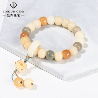 晶东珠宝 多宝菩提老型珠跑环招财猫手链文艺复古简约女手串批发