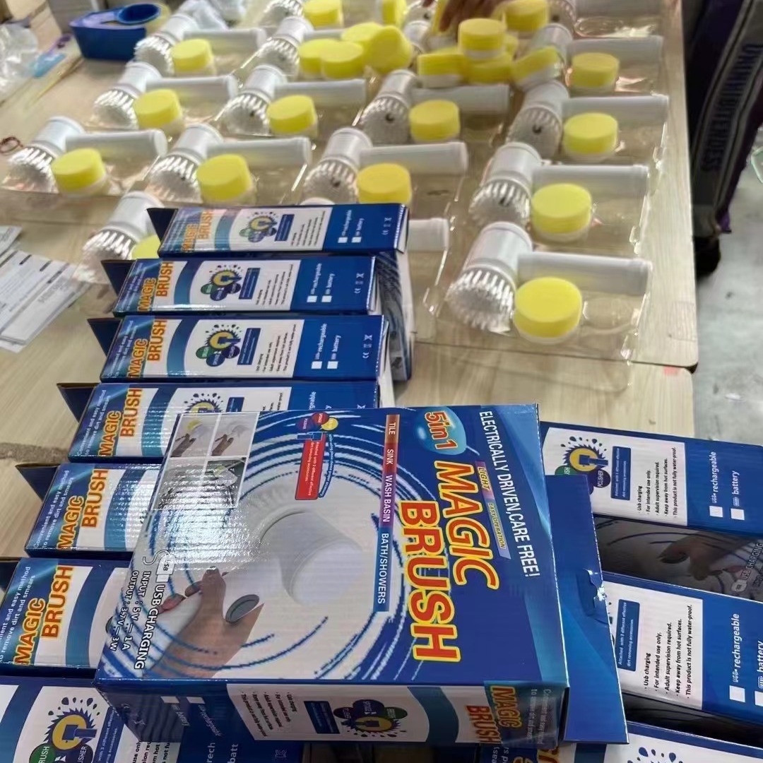 Cepillo de limpieza transfronterizo Hogar eléctrico inalámbrico de mano de cocina baño de azulejos de baño cepillo de limpieza de inodoro tazón de lavado de zapatos