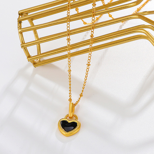 Hot-selling Minimalist Heart Necklace for Women, Instagram-style European & American Creative Design, Heart-shaped Clavicle Chain Neckerlace