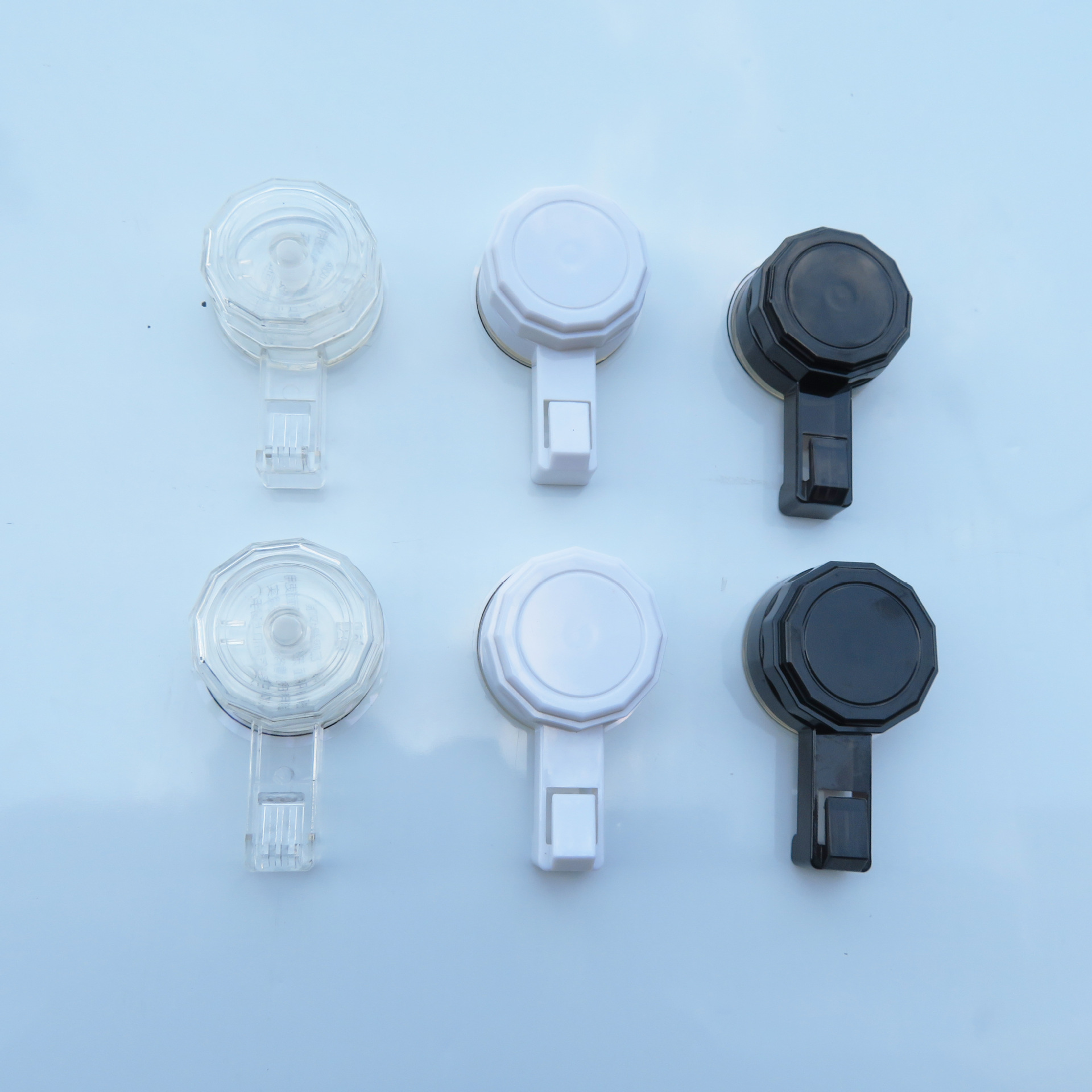 Simple Iron Art Adhesive Suction Cup Bathroom Storage Rack Toilet Bathroom Wall-Mounted No-Drill Adhesive Suction Cup Hook Set