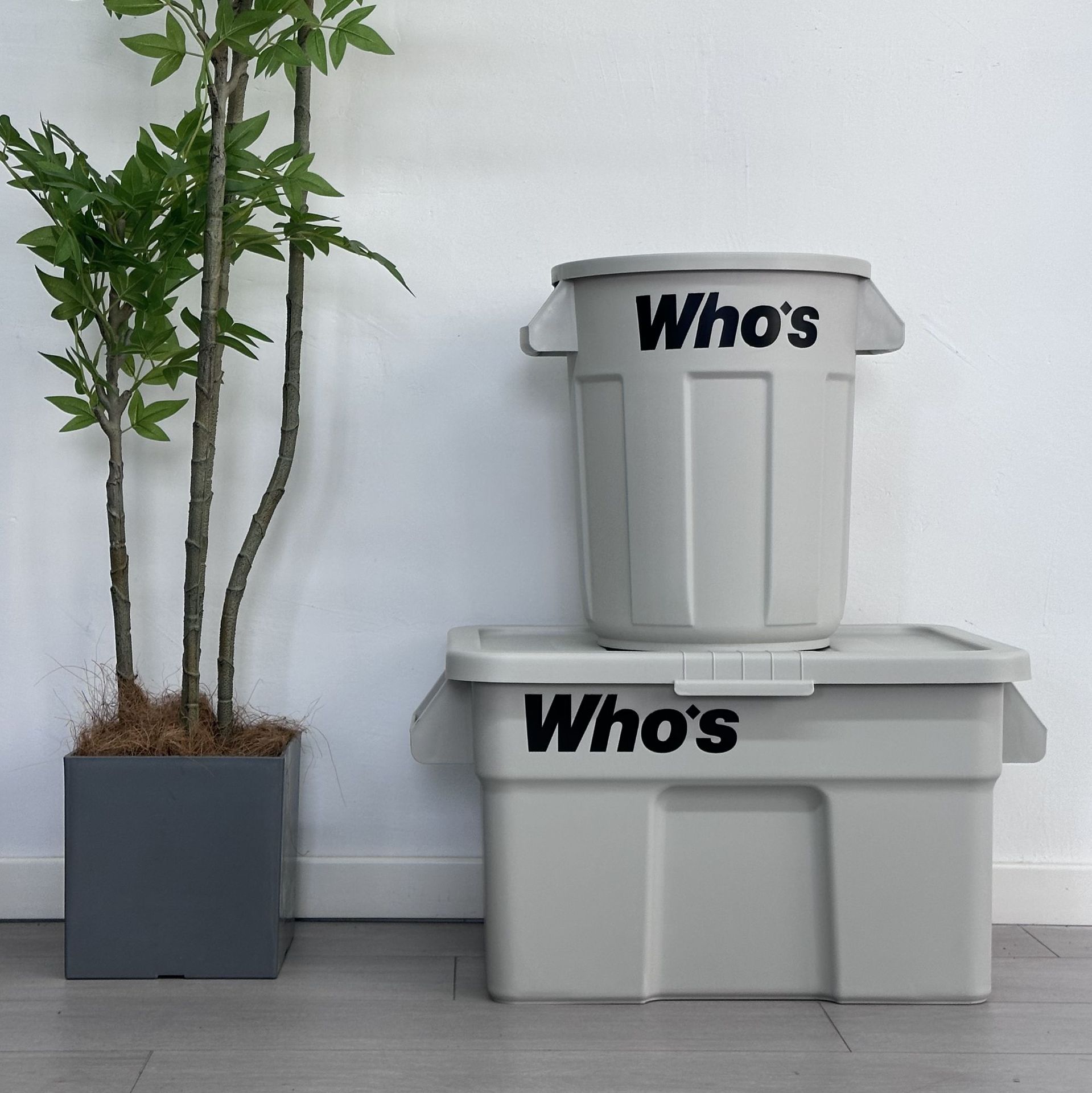 Discount set cement gray (box + barrel)