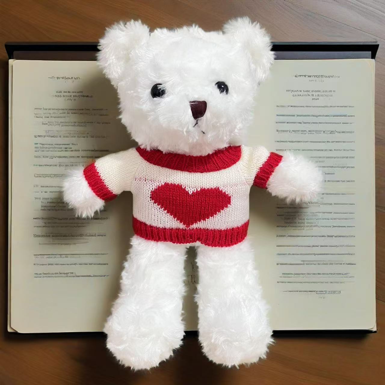 Red heart sweater white bear