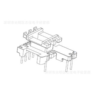 EI16骨架EI16变压器骨架立式5+1+2针1605A变频器骨架