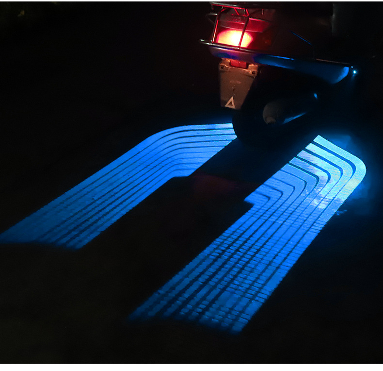 Venta directa de fábrica de luces de piso para motocicletas, luces de proyección de alas de ángel, luces de bienvenida, luces de alfombra, luces ambientales generales modificadas