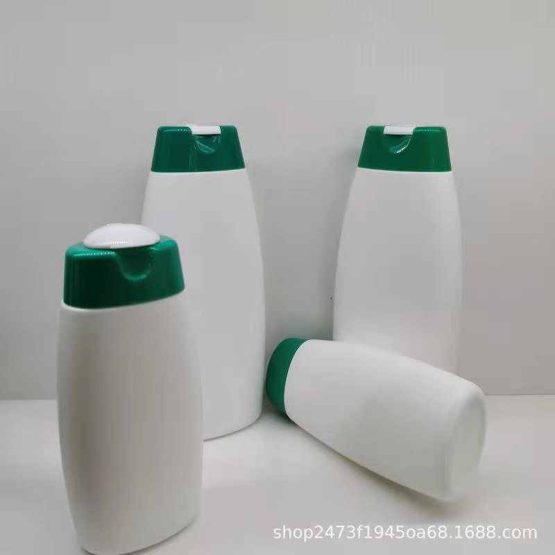 厂家批发 PE200/400ML洗发水沐浴露护发素化妆品包装塑料挤压扁瓶